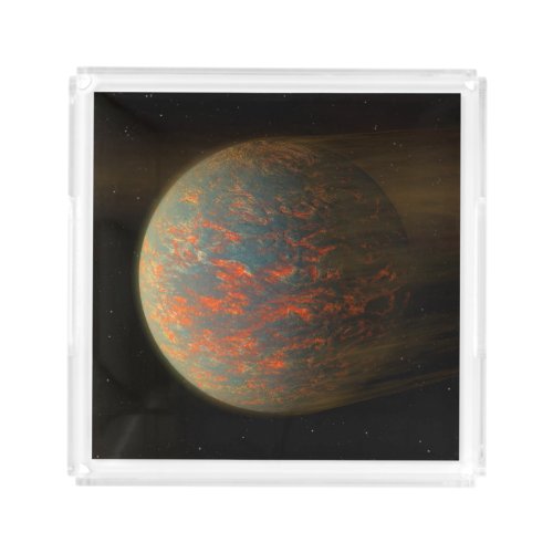 Exoplanet 55 Cancri E And Its Molten Surface Acrylic Tray