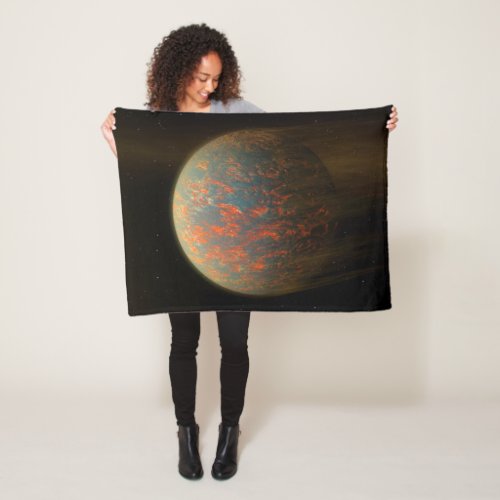 Exoplanet 55 Cancri E And Its Molten Surface Fleece Blanket