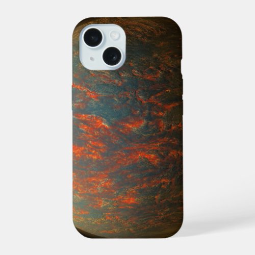 Exoplanet 55 Cancri E And Its Molten Surface iPhone 15 Case