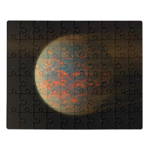 Exoplanet 55 Cancri E And Its Molten Surface Jigsaw Puzzle