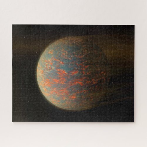 Exoplanet 55 Cancri E And Its Molten Surface Jigsaw Puzzle