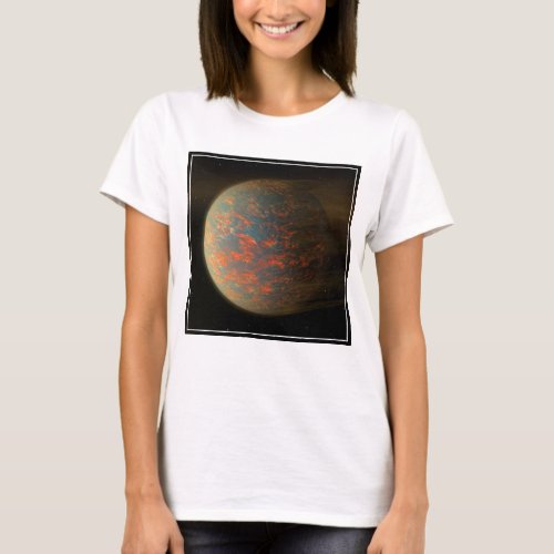 Exoplanet 55 Cancri E And Its Molten Surface T_Shirt