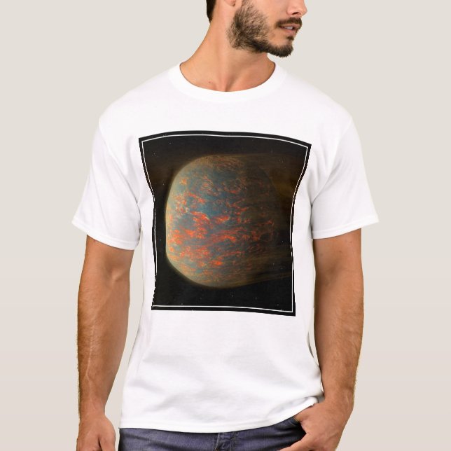 Exoplanet 55 Cancri E And Its Molten Surface T-Shirt (Front)