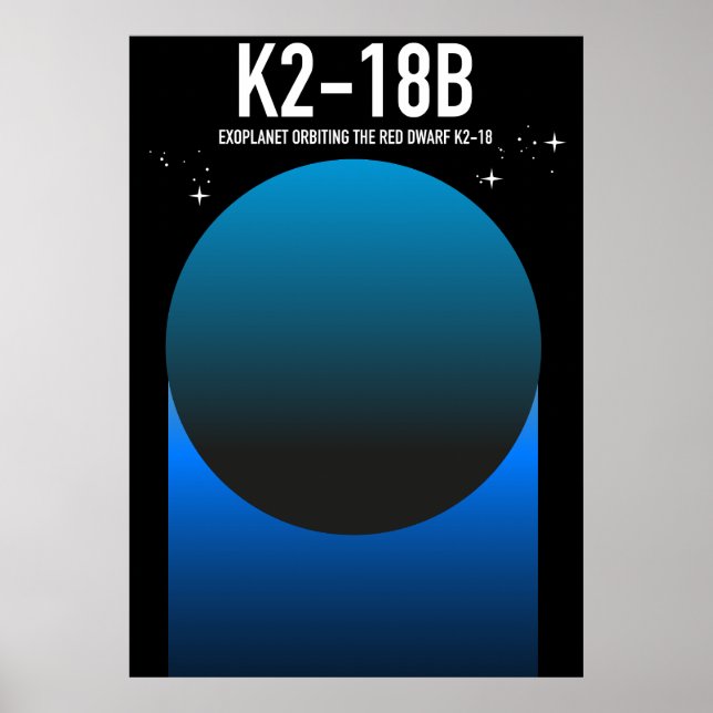 exoplanet K2-18b  Poster (Front)