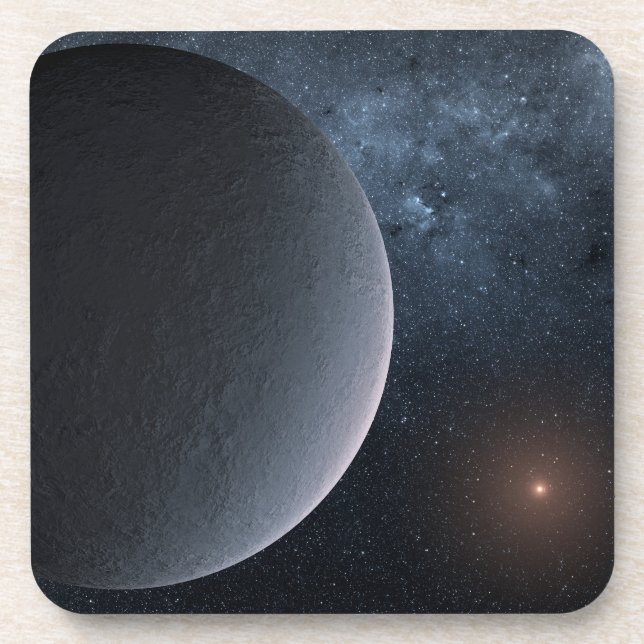 Exoplanet Ogle-2016-Blg-1195lb Orbits A Small Star Beverage Coaster (Front)