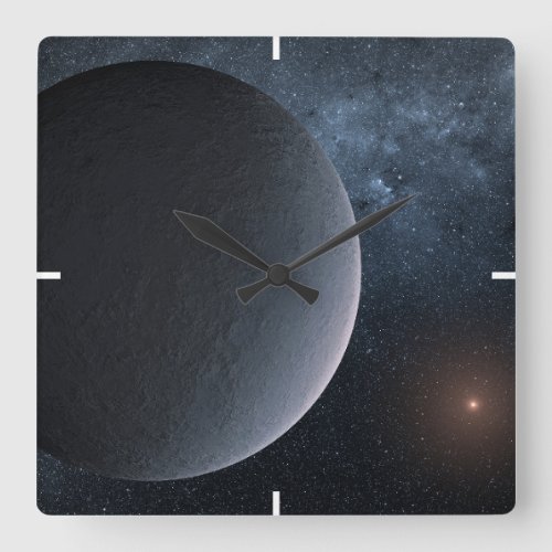 Exoplanet Ogle_2016_Blg_1195lb Orbits A Small Star Square Wall Clock