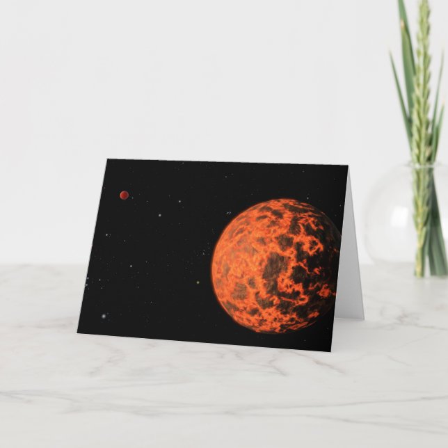 Exoplanet Ucf-1.01 Orbiting A Star Called Gj 436. Card (Front)