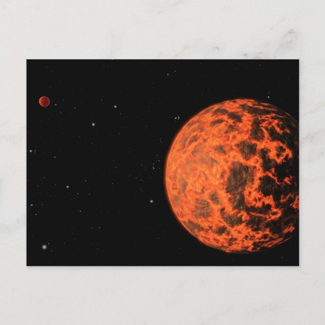 Exoplanet Ucf-1.01 Orbiting A Star Called Gj 436. Postcard (Front)