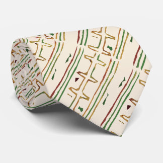 Exotic African Mud Cloth Pattern Tie