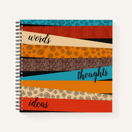 Exotic and Tribal Stripes Notebook