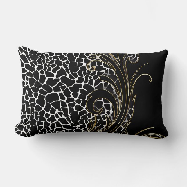 Exotic Animal Pattern Lumbar Pillow (Front)