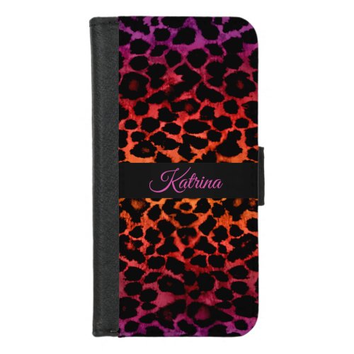 Exotic Animal Print Leopard iPhone Wallet Case