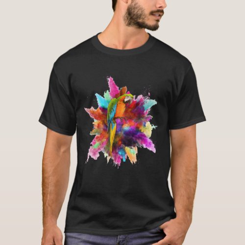 Exotic Animal Tropical Bird Gift Colorful Parrot T_Shirt