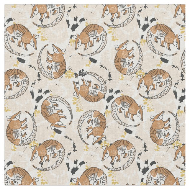 Exotic animals neutral tone fabric (Close Up)