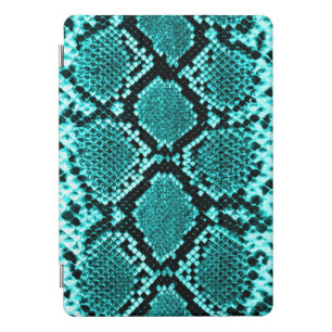 Exotic Aqua Diamond Rattlesnake Skin Animal Print iPad Pro Cover