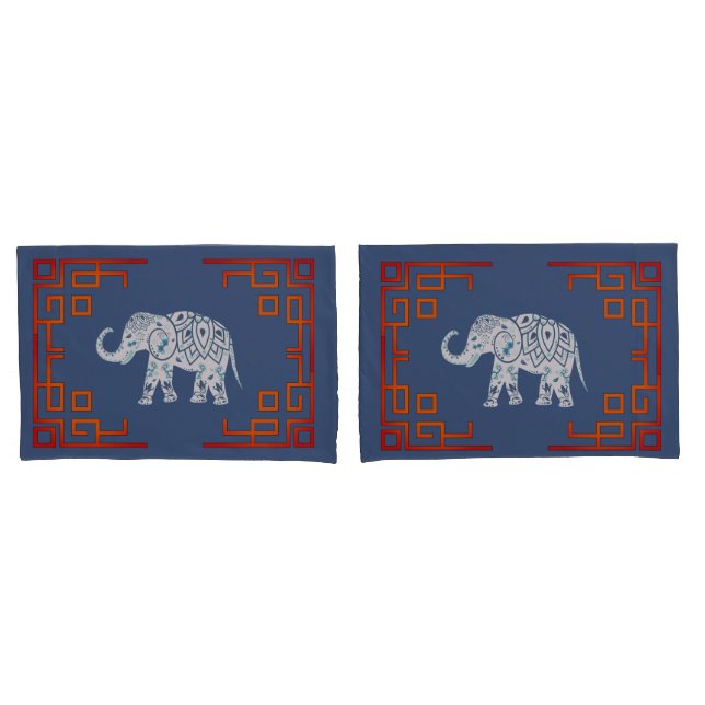 Exotic Asian Theme Pillowcases (Front-Set)