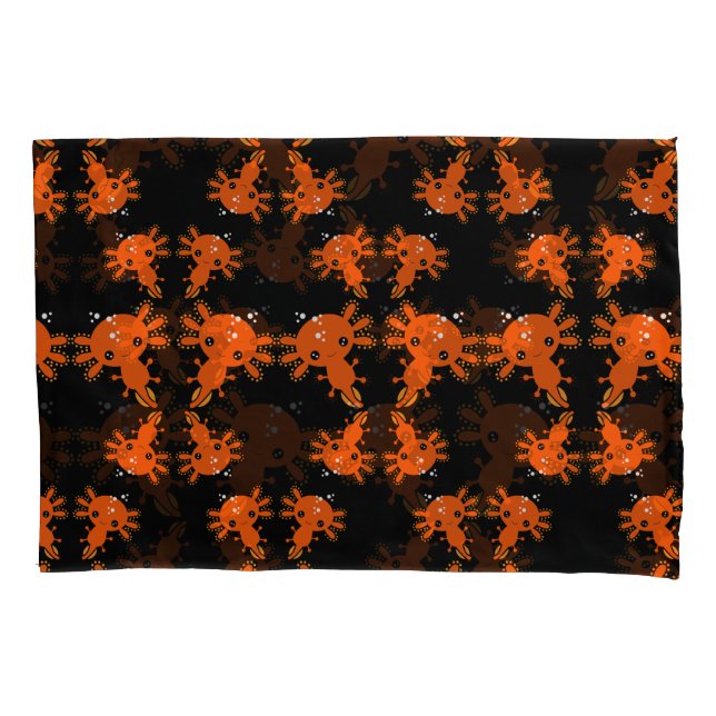 Exotic Axototl Salamander Pillow Case (Front)