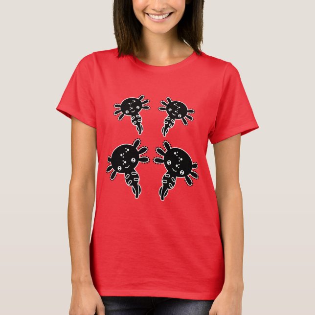 Exotic Axototl Salamander T-Shirt (Front)