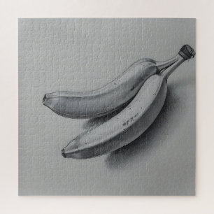 Exotic Banana in Gray Jigsaw Puzzle