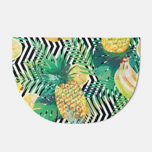 Exotic Bananas Lemons Tropical Seamless Doormat