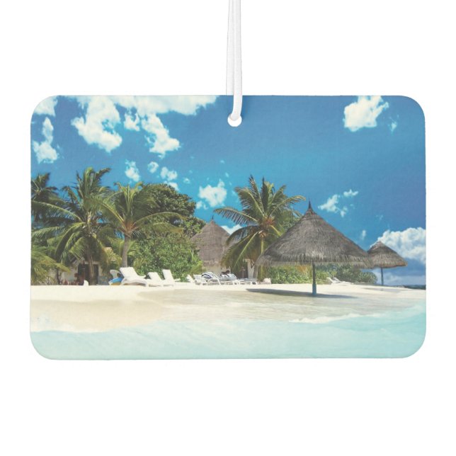 Exotic Beach  Air Freshener (Front)