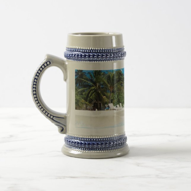Exotic Beach  Beer Stein (Left)