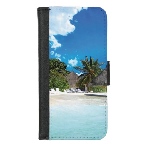Exotic Beach  iPhone 87 Wallet Case