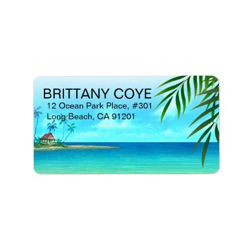 Exotic Beach Label