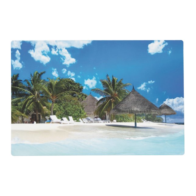 Exotic Beach  Placemat (Front)