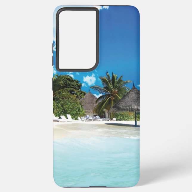 Exotic Beach  Samsung Galaxy Case (Back)