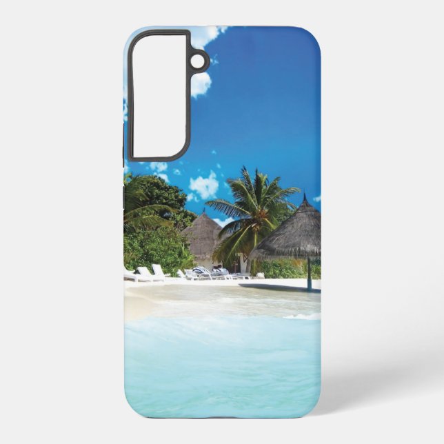 Exotic Beach  Samsung Galaxy Case (Back)