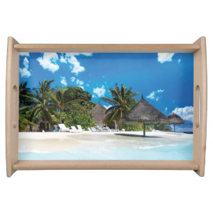 Exotic Beach Serving Tray