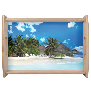 Exotic Beach  Serving Tray