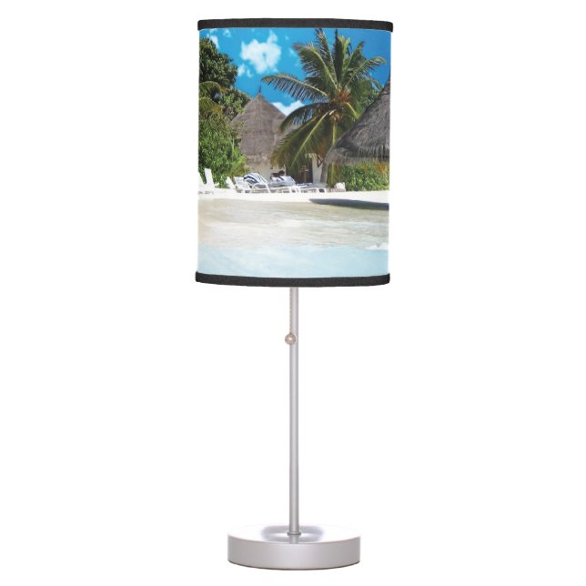 Exotic Beach  Table Lamp (Front)