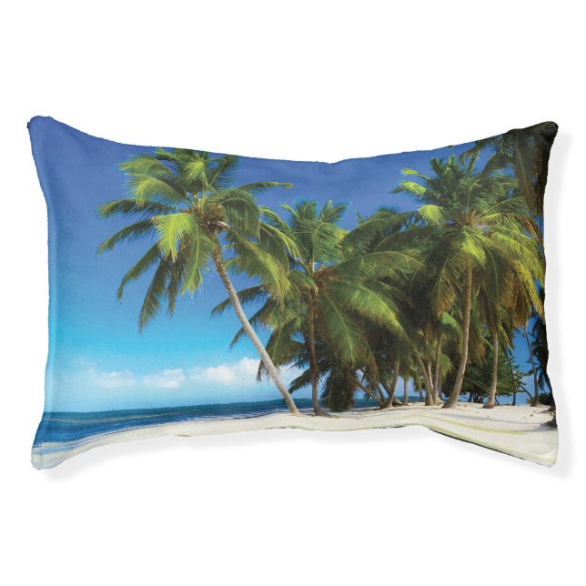 Exotic beach throw pillow (Front)