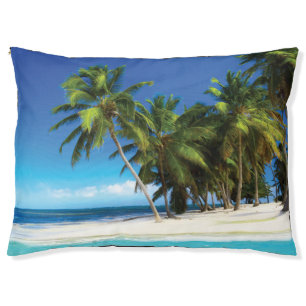 Exotic beach throw pillow