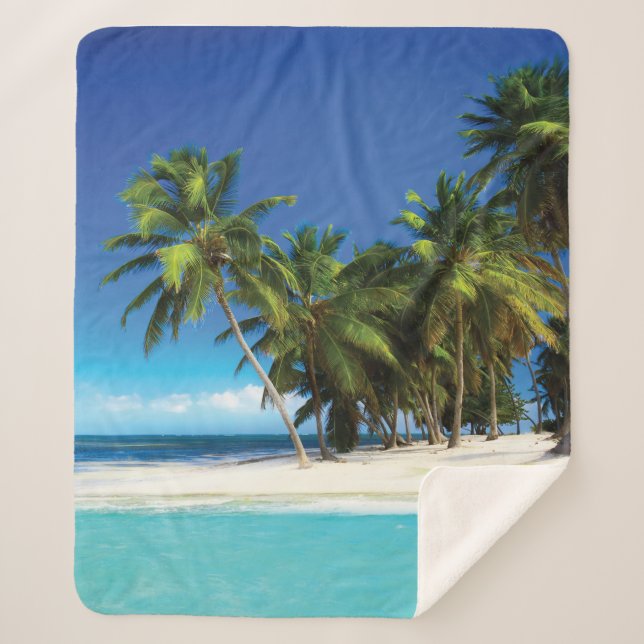 Exotic beach throw pillow (Front)