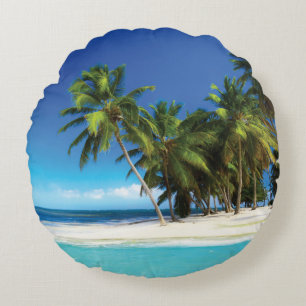 Exotic beach throw pillow