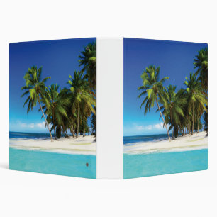 Exotic beach throw pillow 3 ring binder