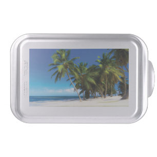Exotic beach throw pillow cake pan