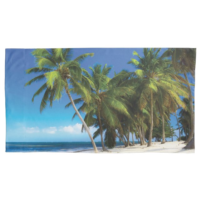 Exotic beach throw pillow case (Front-Left)