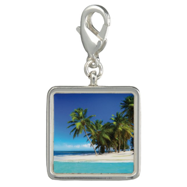 Exotic beach throw pillow charm (Front)