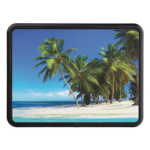 Exotic beach throw pillow hitch cover