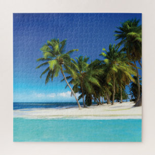 Exotic beach throw pillow jigsaw puzzle