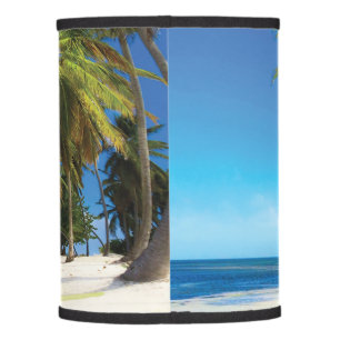 Exotic beach throw pillow lamp shade
