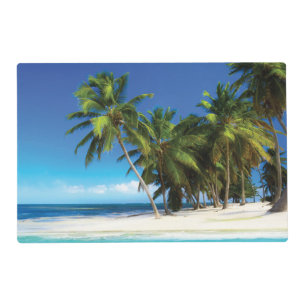Exotic beach throw pillow placemat