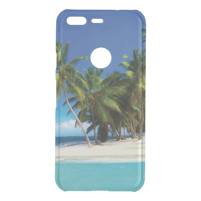 Exotic beach throw pillow uncommon google pixel case (Back)