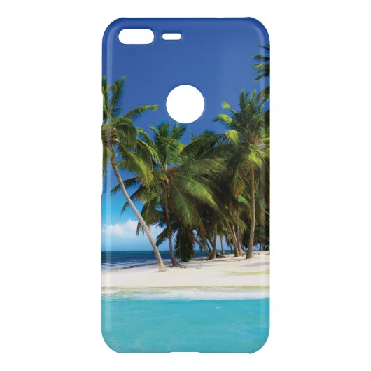 Exotic beach throw pillow uncommon google pixel XL case (Back)