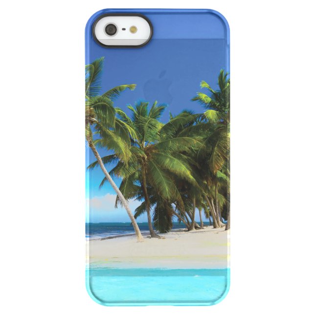 Exotic beach throw pillow uncommon iPhone case (Back)