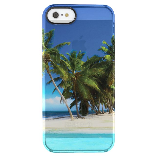 Exotic beach throw pillow uncommon iPhone case (Back)